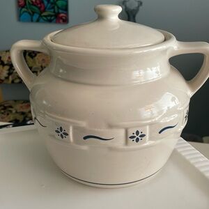 Longaberger Classic Blue Cookie Jar